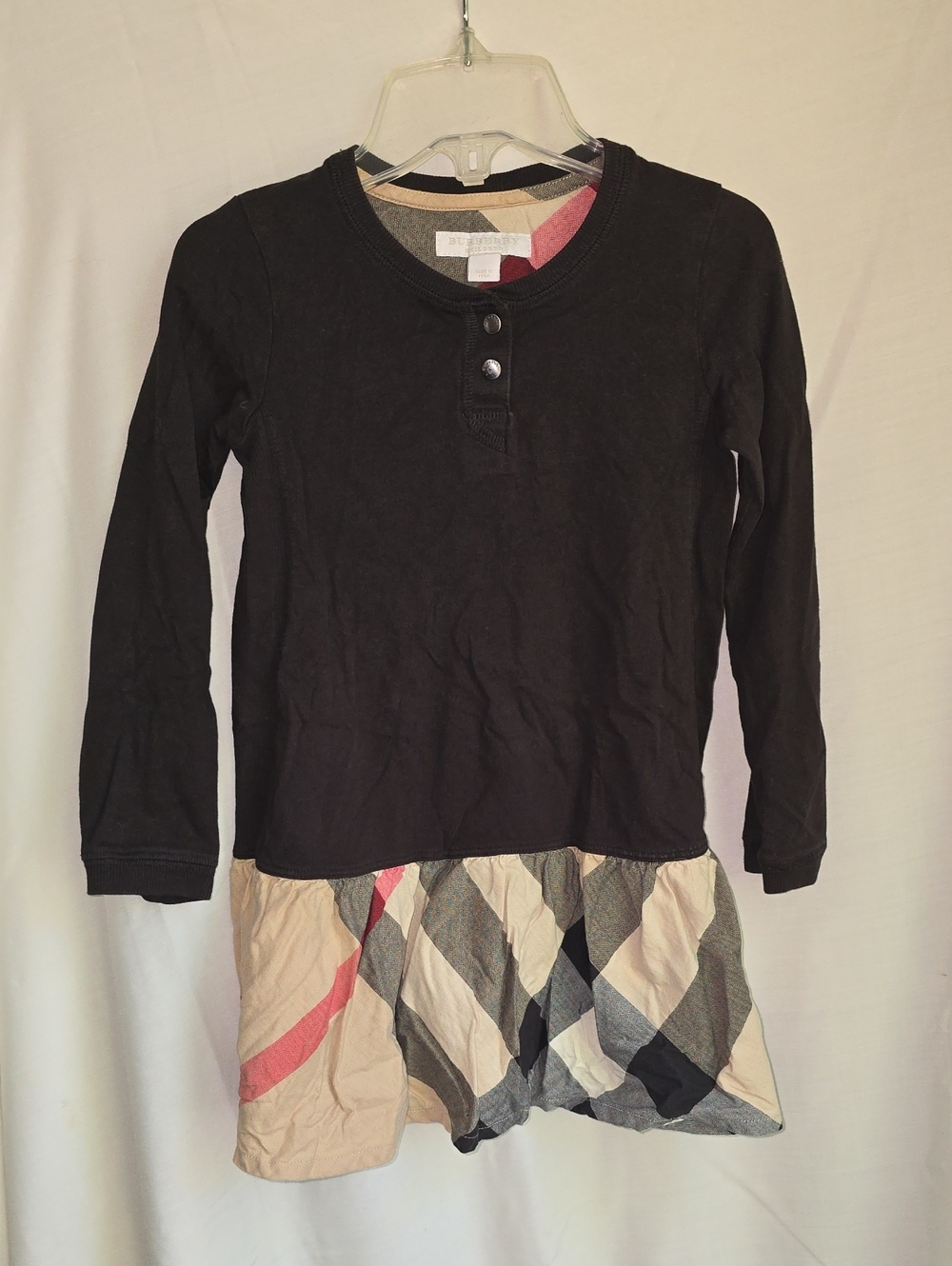 Burberry Black Long-Sleeve Dress